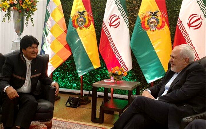 ظریف با رئیس جمهور بولیوی دیدار و گفتگو کرد