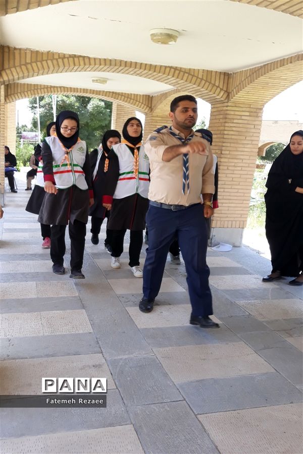 تمرین آمادگی پیشتازان دختر زنجان برای شرکت در اردوی ملی