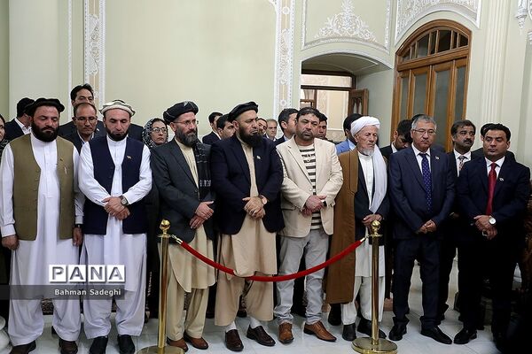 دیدار و کنفرانس خبری رؤسای مجالس ایران و افغانستان
