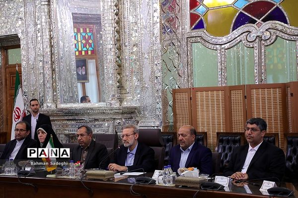 دیدار و کنفرانس خبری رؤسای مجالس ایران و افغانستان