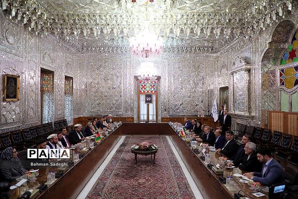 دیدار و کنفرانس خبری رؤسای مجالس ایران و افغانستان