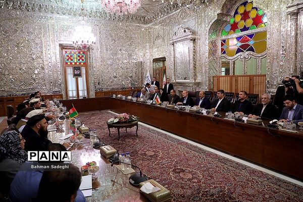 دیدار و کنفرانس خبری رؤسای مجالس ایران و افغانستان