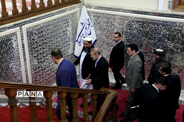 دیدار و کنفرانس خبری رؤسای مجالس ایران و افغانستان