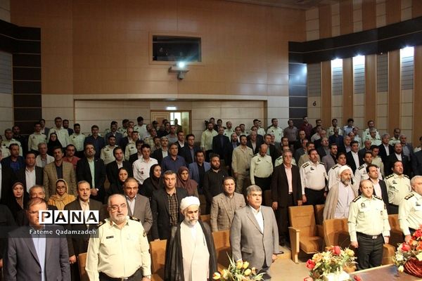 آیین تکریم و معارفه فرمانده نیروی انتظامی اسلامشهر
