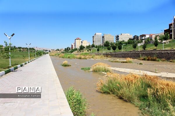 وضعیت بستر رودخانه شهرچای ارومیه