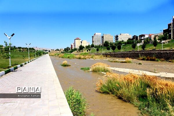 وضعیت بستر رودخانه شهرچای ارومیه