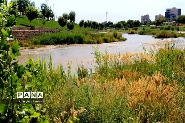وضعیت بستر رودخانه شهرچای ارومیه