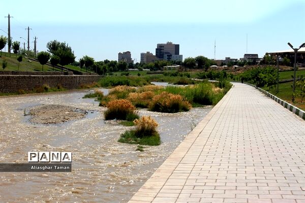 وضعیت بستر رودخانه شهرچای ارومیه