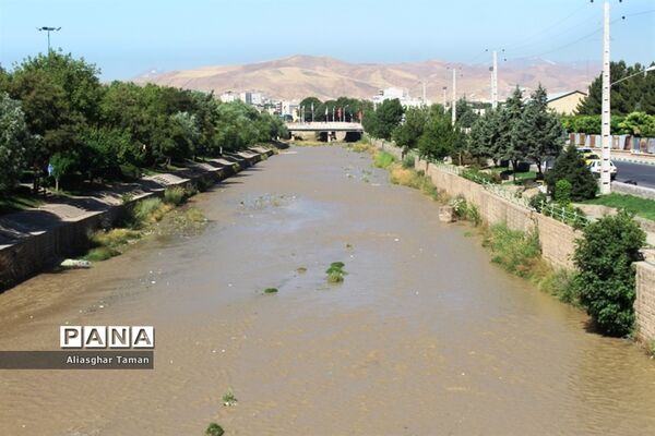 وضعیت بستر رودخانه شهرچای ارومیه