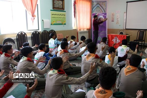 کلاس آموزشی پیرامید پیشتازان پسر اعزامی به نهمین دوره اردوی ملی