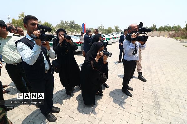 رونمایی از هشت خودوری نیروی انتظامی در روز خبرنگار