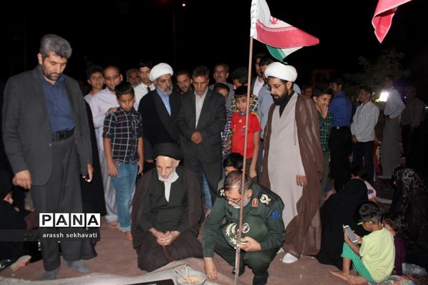 مراسم چهلم تشییع شهدای گمنام  در روستای چهکند