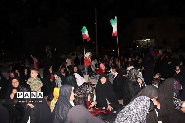 مراسم چهلم تشییع شهدای گمنام  در روستای چهکند