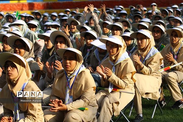 صبحگاه آخرین روز نهمین دوره اردوی ملی پیشتازان دختر