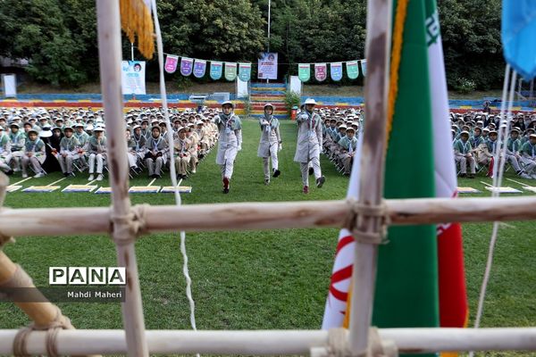 صبحگاه آخرین روز نهمین دوره اردوی ملی پیشتازان دختر