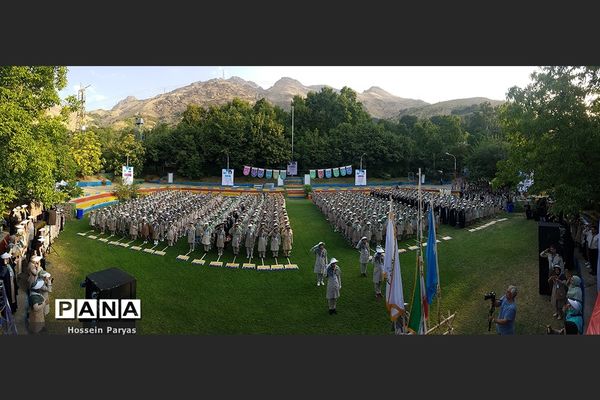 صبحگاه آخرین روز نهمین دوره اردوی ملی پیشتازان دختر