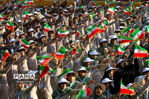 صبحگاه آخرین روز نهمین دوره اردوی ملی پیشتازان دختر