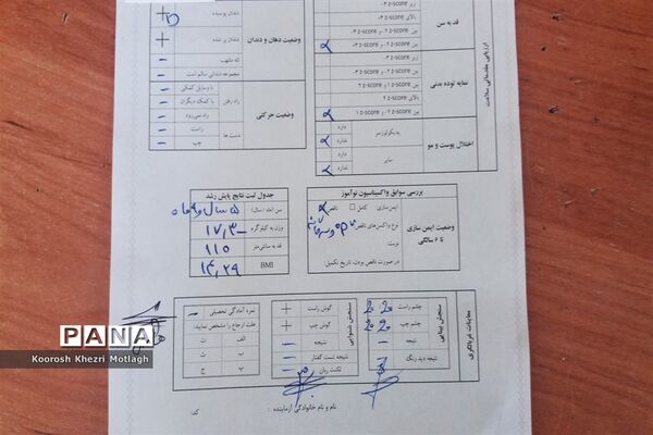 سنجش بیش از 2500 دانش‌آموز بدو ورود به پیش دبستان و دبستان در شهرستان کازرون