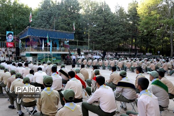 صبحگاه اولین روز نهمین دوره اردوی ملی پیشتازان کشور