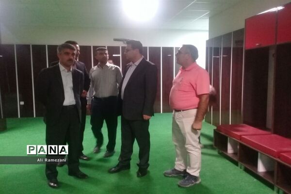 بازدید مدیرکل ورزش و جوانان مازندران از ورزشگاه وطنی قائم شهر
