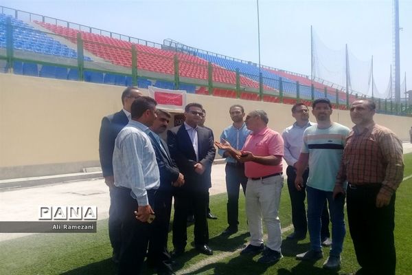 بازدید مدیرکل ورزش و جوانان مازندران از ورزشگاه وطنی قائم شهر