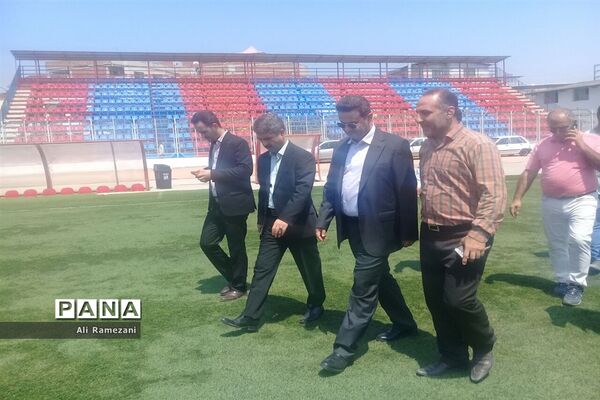 بازدید مدیرکل ورزش و جوانان مازندران از ورزشگاه وطنی قائم شهر