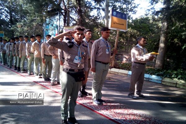 حضور پیشتازان پسر استان همدان در اردو ملی نیشابور