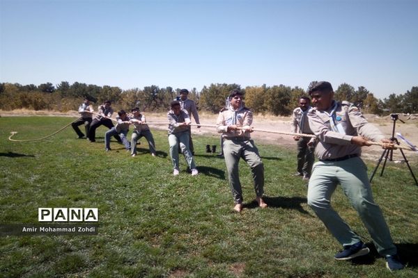 حضور پیشتازان پسر استان همدان در اردو ملی نیشابور