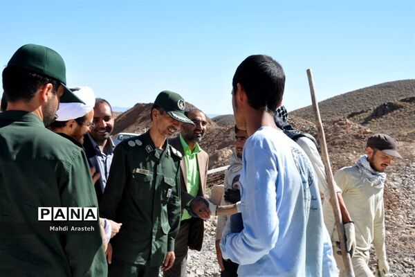 بازدید مسئولان از اردوی جهادی دانشجویان شهرستان خوسف