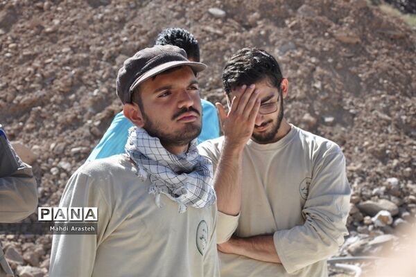 بازدید مسئولان از اردوی جهادی دانشجویان شهرستان خوسف