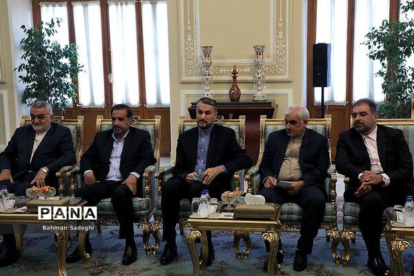 دیدار معاون رئیس مجمع عالی خلق کره شمالی با علی لاریجانی