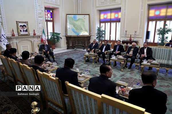 دیدار معاون رئیس مجمع عالی خلق کره شمالی با علی لاریجانی