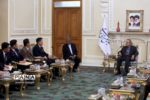 دیدار معاون رئیس مجمع عالی خلق کره شمالی با علی لاریجانی