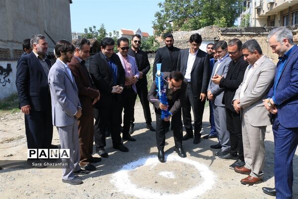 آیین کلنگ زنی خانه مطبوعات مازندران