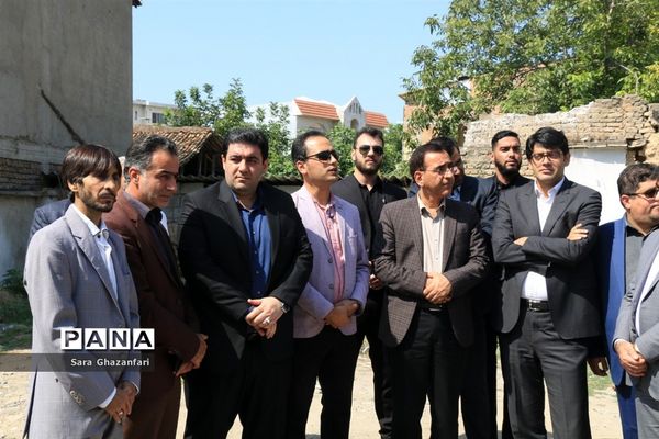 آیین کلنگ زنی خانه مطبوعات مازندران