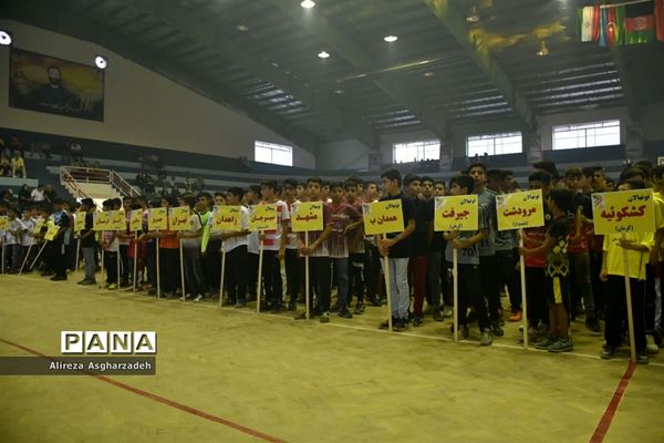 آیین افتتاحیه مسابقات فوتسال نونهالان و نوجوانان کشور