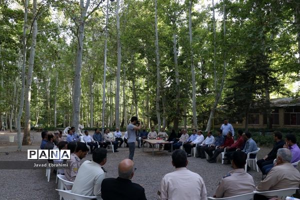 جلسه هماهنگی عوامل اجرایی اردوی ملی پیشتازان پسر در اردوگاه شهید رجایی باغرود نیشابور