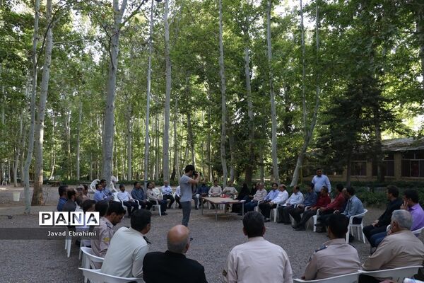 جلسه هماهنگی عوامل اجرایی اردوی ملی پیشتازان پسر در اردوگاه شهید رجایی باغرود نیشابور