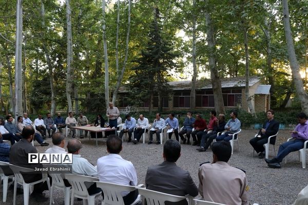 جلسه هماهنگی عوامل اجرایی اردوی ملی پیشتازان پسر در اردوگاه شهید رجایی باغرود نیشابور