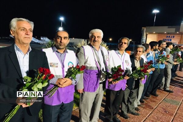 مراسم استقبال از ورود اولین کاروان حجاج بیت الله الحرام به  خراسان جنوبی