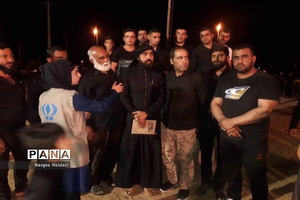آیین نمادین واقعه عاشورا در هیئت زینبیه شهرک خودیاری شهرستان امیدیه
