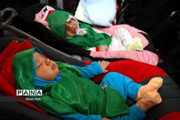 برگزاری باشکوه مراسم شیرخوارگان حسینی در مصلای مشهد