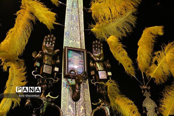 عزاداری شب هفتم ماه محرم در هیات‌های عزاداری ساری