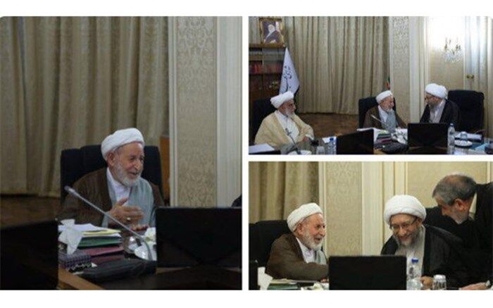 حضور همزمان آیات یزدی و آملی لاریجانی در جلسه امروز شورای نگهبان + تصویر