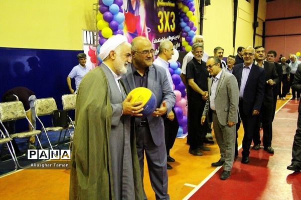 افتتاحیه مسابقات بسکتبال سه به سه