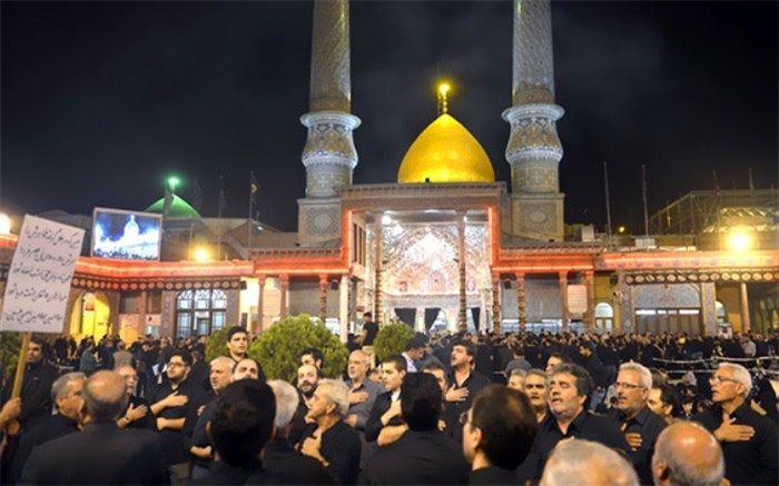 مراسم سوگواری شهادت امام‌حسین(ع) در آستان مقدس عبدالعظیم حسنی(ع)