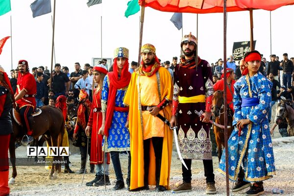 تعزیه روز عاشورا محرم در کوی آزادگان بخش اسیر شهرستان مُهر