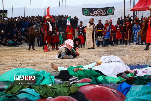 تعزیه روز عاشورا محرم در کوی آزادگان بخش اسیر شهرستان مُهر