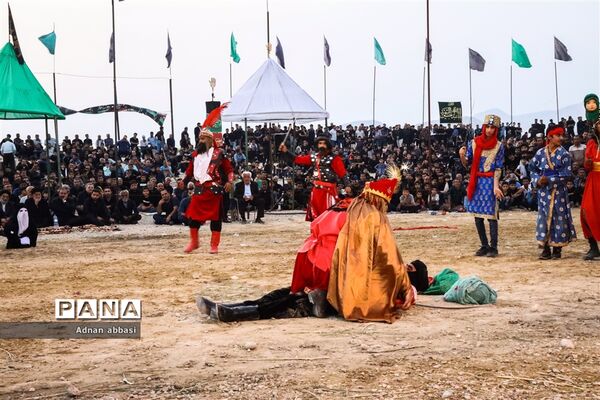 تعزیه روز عاشورا محرم در کوی آزادگان بخش اسیر شهرستان مُهر