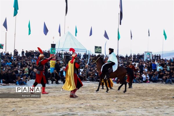 تعزیه روز عاشورا محرم در کوی آزادگان بخش اسیر شهرستان مُهر
